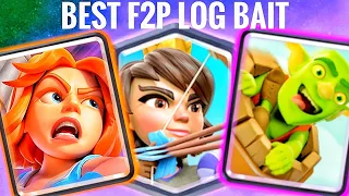 THE BEST F2P LOG BAIT CYCLE DECK IN CLASH ROYALE