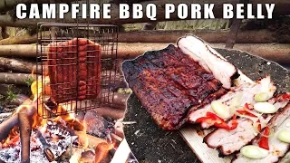 Camp Fire Cooking: BBQ Pork Belly