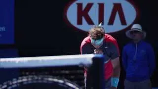 Rafa Nadal's routines - 2014 Australian Open