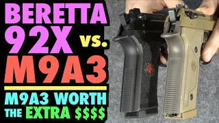 Beretta 92X vs. M9A3!!! (M9A3 Worth the Extra $$$?)