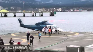 S76 Helijet landing & takeoff