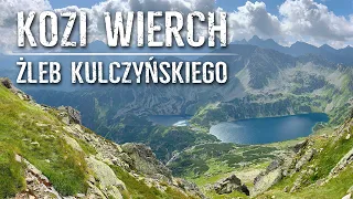 Kozi Wierch od Doliny Pięciu Stawów, Żleb Kulczyńskiego, Orla Perć, Tatry Wysokie 08.2019