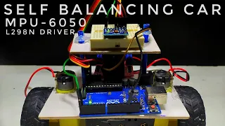 How To Make A Self Balancing Car With MPU-6050| Arduino Uno Projects| Topped With Fun |MPU-6050