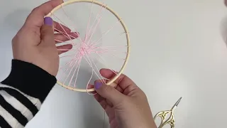 Warping Circular Weaving Loom / Beginner Weaving