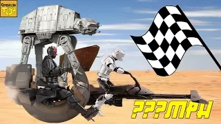 STAR WARS Ground Vehicles Ranked by SPEED!