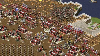 Red Alert 2 | Extra hard AI | 7 vs 1 | world War 5 Map | Libya vs 7 random