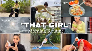 realistic “THAT GIRL” morning routine | productive & healthy habits | Mishti Pandey