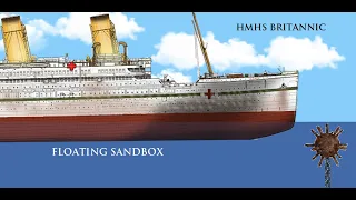 Hundimiento del HMHS Britannic en Floating sandbox