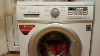 First start. LG Washers / Check the noise level LG F10B8ND - mode Fast 30