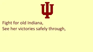 Indiana University's Secondary Fight Song, "Indiana Fight"