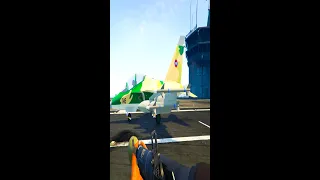 RPG vs YAK 130 Gta v Aircraft Carrier