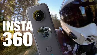 Insta360 ONE X2 on a motorcycle