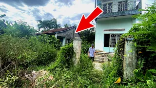 It's CRAZY that we cut wild trees and clean this double abandoned house for FREE | Relaxing Video