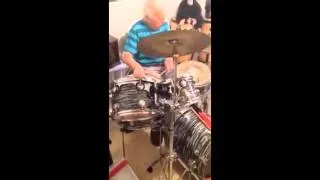 89-year-old blind grandad's impressive drum solo