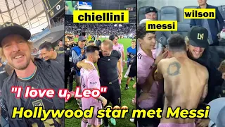 Owen Wilson reaction to Messi vs LAFC - Messi Chiellini swapping shirt after game