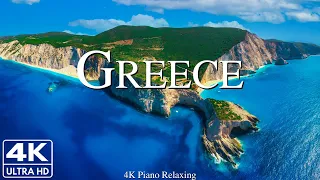 FLYING OVER GREECE 4K UHD - Relaxing Music Along With Beautiful Nature Videos - 4K Video HD