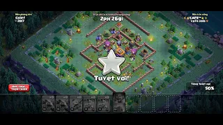 cách đánh 3 sao thử thách 2017 | 3 star the 2017 challenge | clash of clans