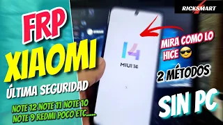 FRP | Bypass Como Eliminar cuenta Google Xiaomi MIUI 14 MIUI 13 Note 10 note 9 note 11 redmi