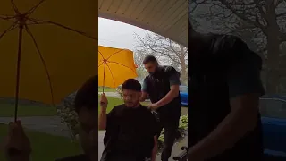 HAIRCUT IN THE RAIN