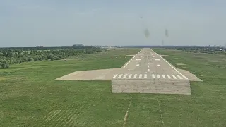 Ан-225 МРИЯ. Возвращение в родной аэропорт из очередной командировки. Видео из кабины экипажа.