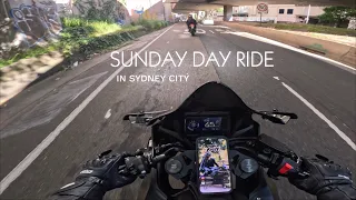 Sunday day ride in Sydney city | Honda CBR650R [Pure ride]