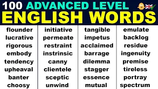 100 Advanced Level English Words with Meanings and Example Sentences