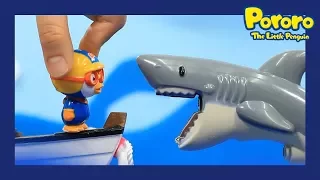 Pororo Toys | Shark attacks | 📌Strange games |What's shark's favorite meat? | Pororo's mini world#1