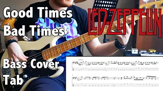 Led Zeppelin - Good Times Bad Times // Bass Cover Tab and Notation