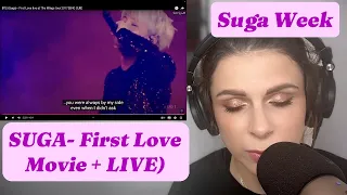 Reacting to Suga (BTS)  First Love Movie + Live