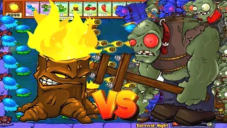 Plants vs Zombies - 99 Gatling Pea vs Winter Melon vs 999 Gargantuar Zombies