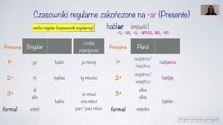 Czasowniki regularne zakończone na -AR w Presente de Indicativo | Hiszpański dla początkujących