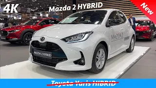 Mazda 2 HYBRID 2023 - FIRST look in 4K | Exterior - Interior (details), AKA Toyota Yaris