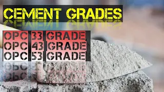 OPC Cement 33 43 53 Grade ! What is difference in between Grades