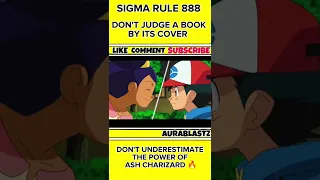 pokemon ash Charizard ~ Sigma rule 888 ~ #ytshort #pokémon #ashcharizard #viralshorts