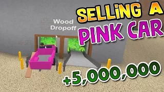 Can You Sell a Pink Car (The Wood Dropoff)!? | Lumber Tycoon 2 ROBLOX