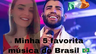 5 Músicas Favoritas Brasileira ( GRINGA reaction ) My top 5 favourite Brazilian Artists