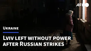 Western Ukraine's Lviv left without power after Russian strikes | AFP