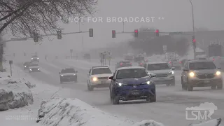 02-21-2023 Minneapolis, MN  - Beginning of Historic Snowstorm