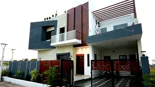V123 | inside tour of 4 bhk premium villa || 40*50 house  east facing duplex