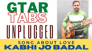 Kabhi Jo Badal Barse -Arijit Singh -Guitar Lesson TABS | Jackpot | |Bollywood Song Hindi |