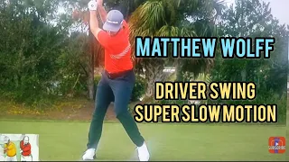 Matthew Wolff Driver Swing in Slow to Super Slow Motion