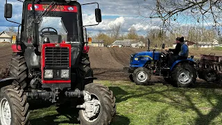 Сіємо ярий ячмінь🌾Підготовка площі під посів// Компактор Kverneland робить картину// Новий DongFeng