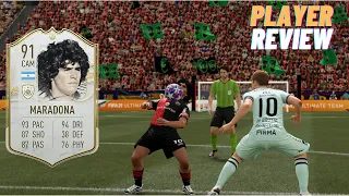 DIEGO MARADONA ICON PLAYER REVIEW STILL BREAKING ANKLES FIFA 21