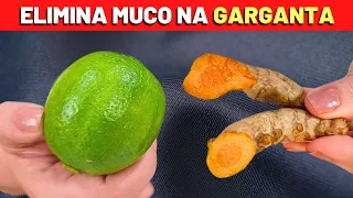 BEBIDA NATURAL para MUCO NA GARGANTA (Pigarro, Catarro, Secreção..) - Fácil e Barato!