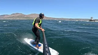 Second time foiling a Millers downwind, South Africa. Epic conditions!