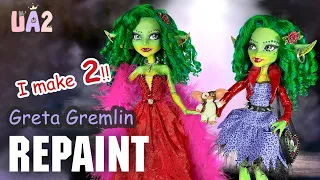 Greta Gremlin - Monster High OOAK Custom Doll Tutorial