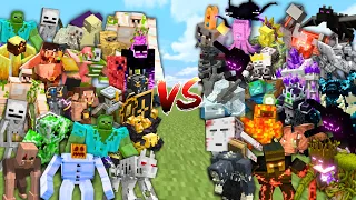 OP MOBS vs OP BOSSES in Minecraft Mob Battle