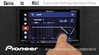 How To - AVH-X3800BHS - Subwoofer Settings Standard Mode