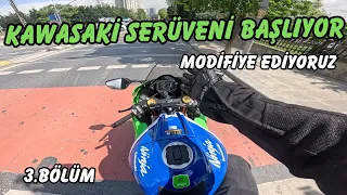 YİNE YENİDEN KAWASAKİ ZX10R / MODİFİYE EDİYORUZ / SERÜVEN BAŞLASIN (MOTOVLOG)