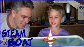 How to make a simple toy steam boat - Make Science Fun